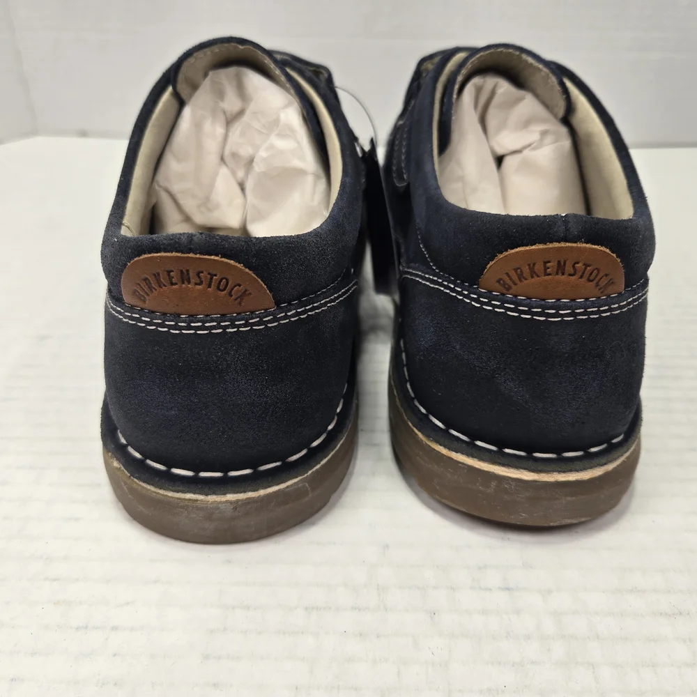 Birkenstock Unisex Tyler Oxford Velcro Closure Blue Suede Shoes EU 39 US W8 M6 - Picture 4 of 12